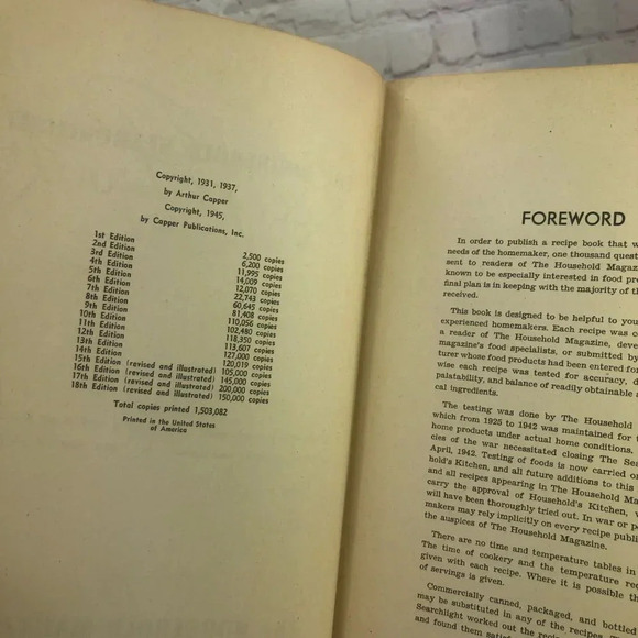 Vintage 1945 SEARCHLIGHT RECIPE cookbook homestead made from scratch - Picture 7 of 12